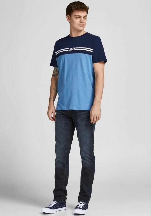 JACK & JONES JEANS INTELLIGENCE slim fit jeans JJIGLENN JJFOX dark denim - Foto 7