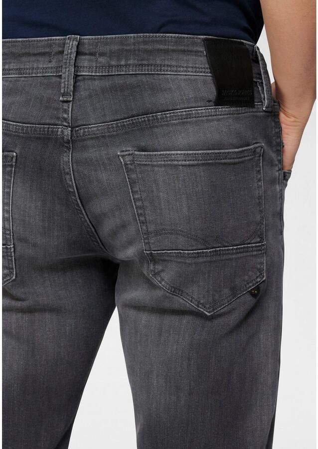 JACK & JONES JEANS INTELLIGENCE slim fit jeans JJIGLENN JJFOX met biologisch katoen zwart