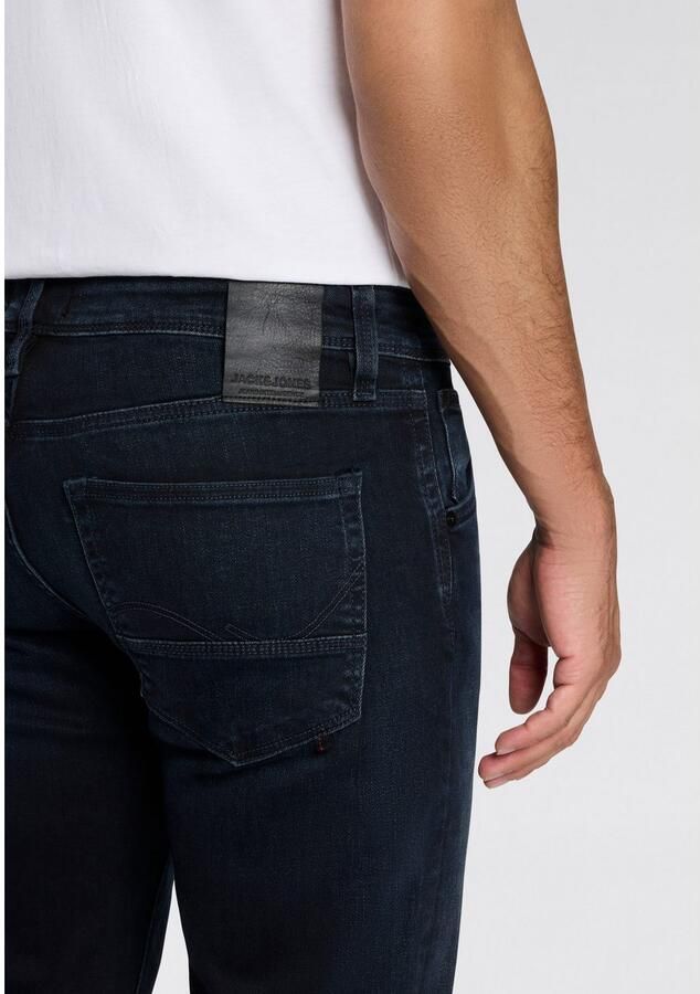 JACK & JONES JEANS INTELLIGENCE slim fit jeans JJIGLENN JJFOX dark denim - Foto 4