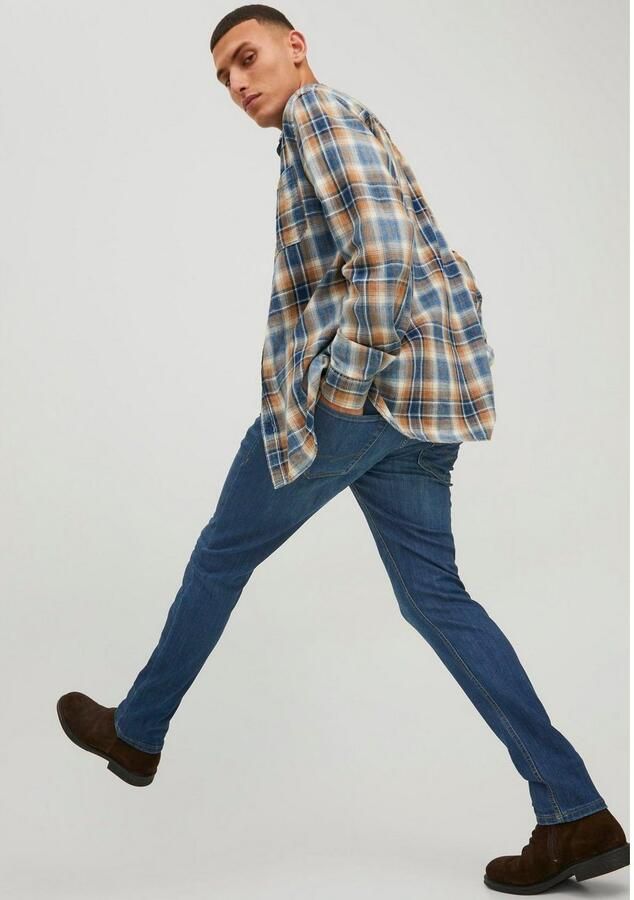 Jack & Jones Slim fit jeans JJITIM met wassing en praktische zakken Slijtage-effecten modieus slim fit denim - Foto 7