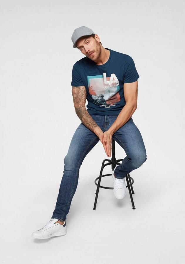 Jack & Jones Slim fit jeans JJIGLENN Slim-Fit met stretch en praktische 5-pocket-vorm - Foto 18