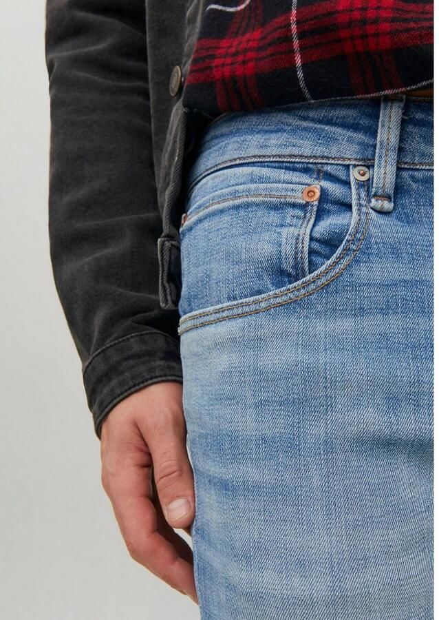 JACK & JONES JEANS INTELLIGENCE slim straight fit jeans JJITIM JJDAVIS 074 blue denim - Foto 3