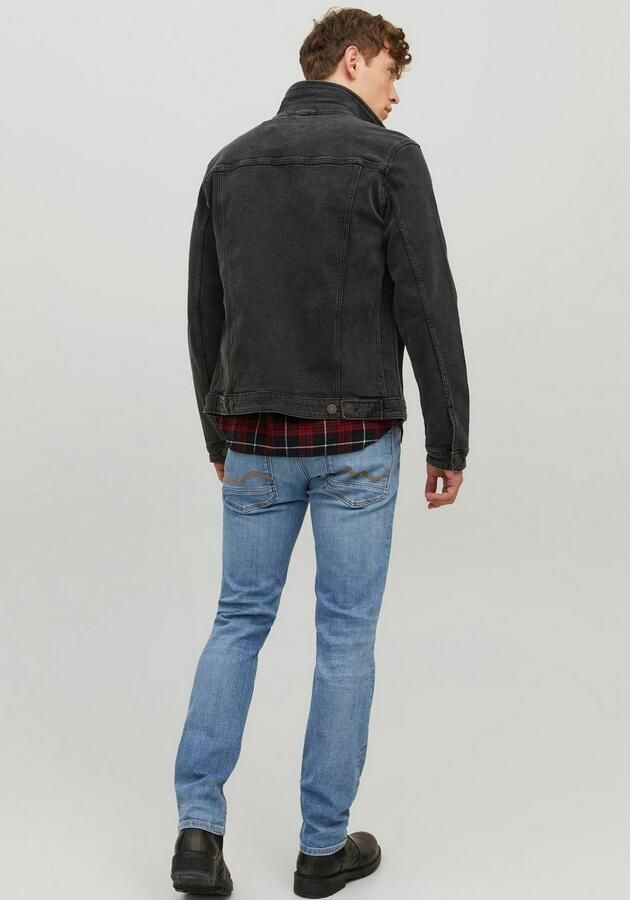 JACK & JONES JEANS INTELLIGENCE slim straight fit jeans JJITIM JJDAVIS 074 blue denim - Foto 5