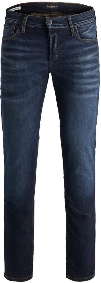 JACK & JONES JEANS INTELLIGENCE slim straight fit jeans JJITIM JJORIGINAL blue denim - Foto 14
