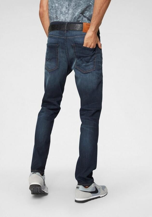 JACK & JONES JEANS INTELLIGENCE slim straight fit jeans JJITIM JJORIGINAL blue denim - Foto 7