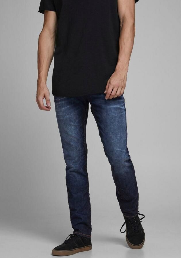 JACK & JONES JEANS INTELLIGENCE slim straight fit jeans JJITIM JJORIGINAL blue denim - Foto 8