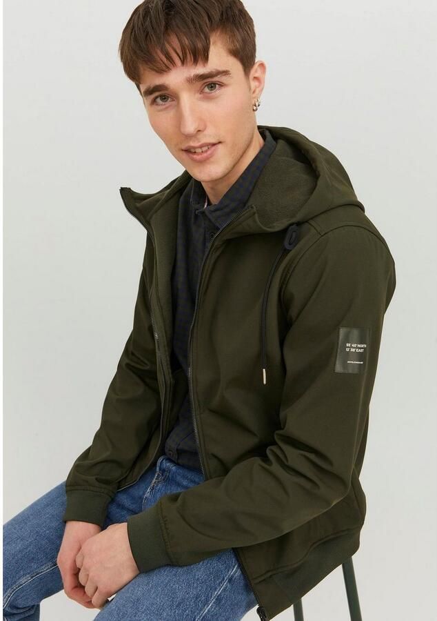 Jack & Jones Softshell-jack JJEBASIC met waterafstotende functie - Foto 4