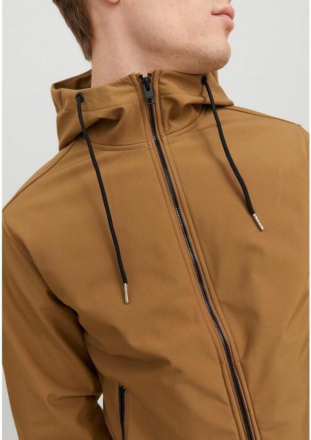 Jack & Jones Softshell-jack JJEBASIC met waterafstotende functie - Foto 3