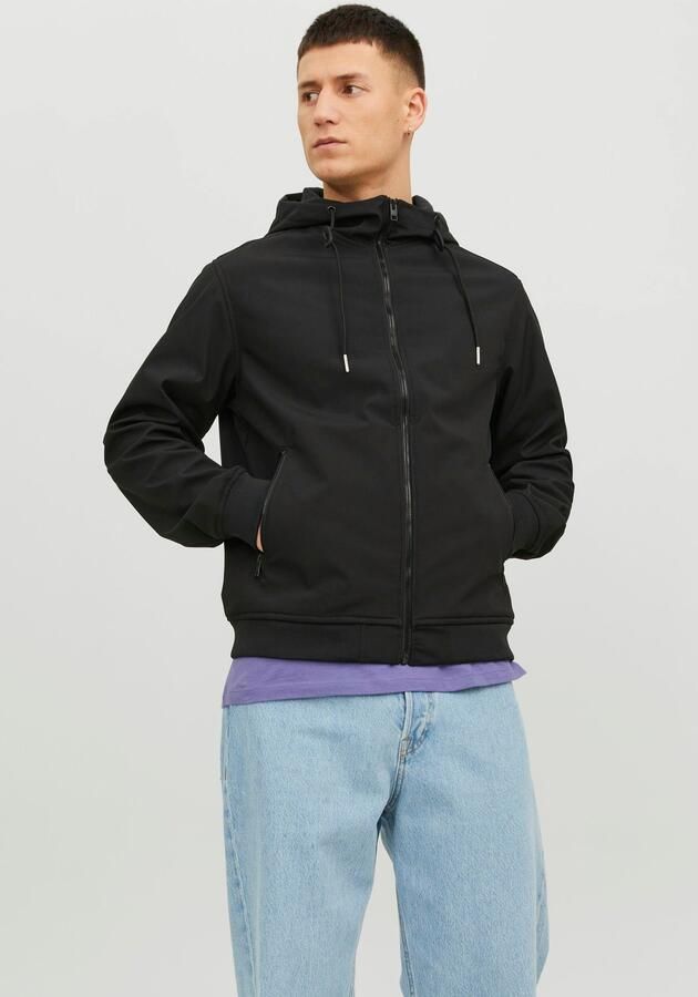 Jack & Jones Softshell-jack JJEBASIC met waterafstotende functie
