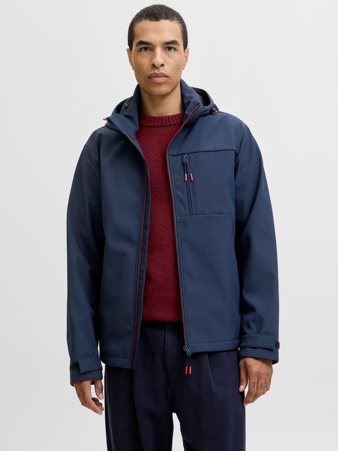 Jack & jones Softshell-jack met borstzak en mouwtrensjes - Foto 6
