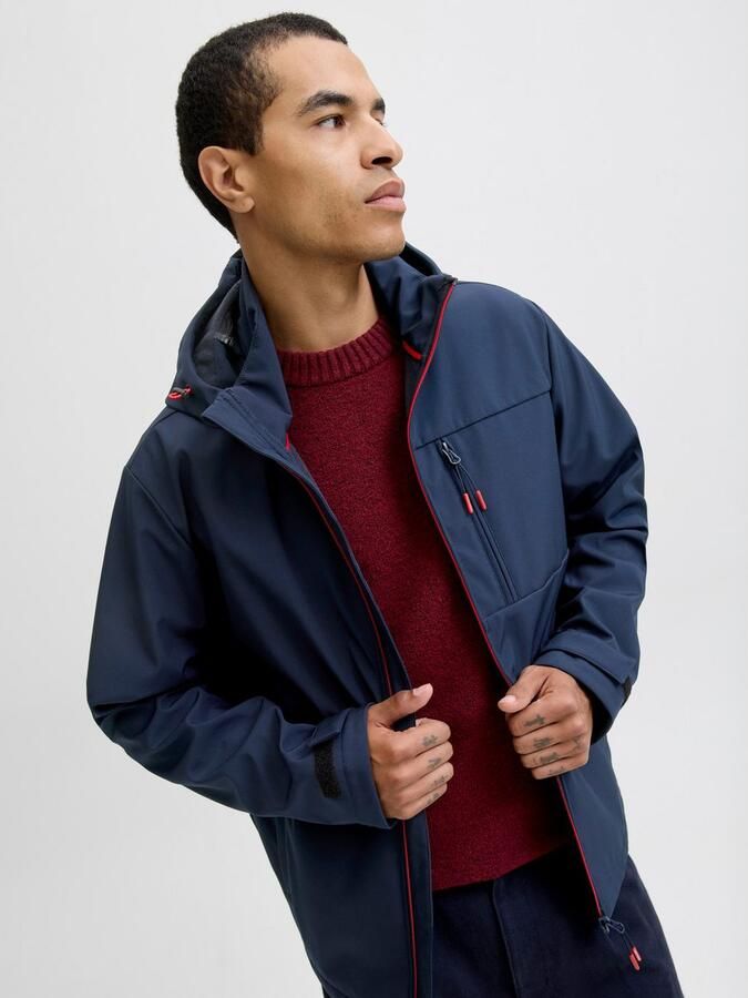 Jack & jones Softshell-jack met borstzak en mouwtrensjes - Foto 3