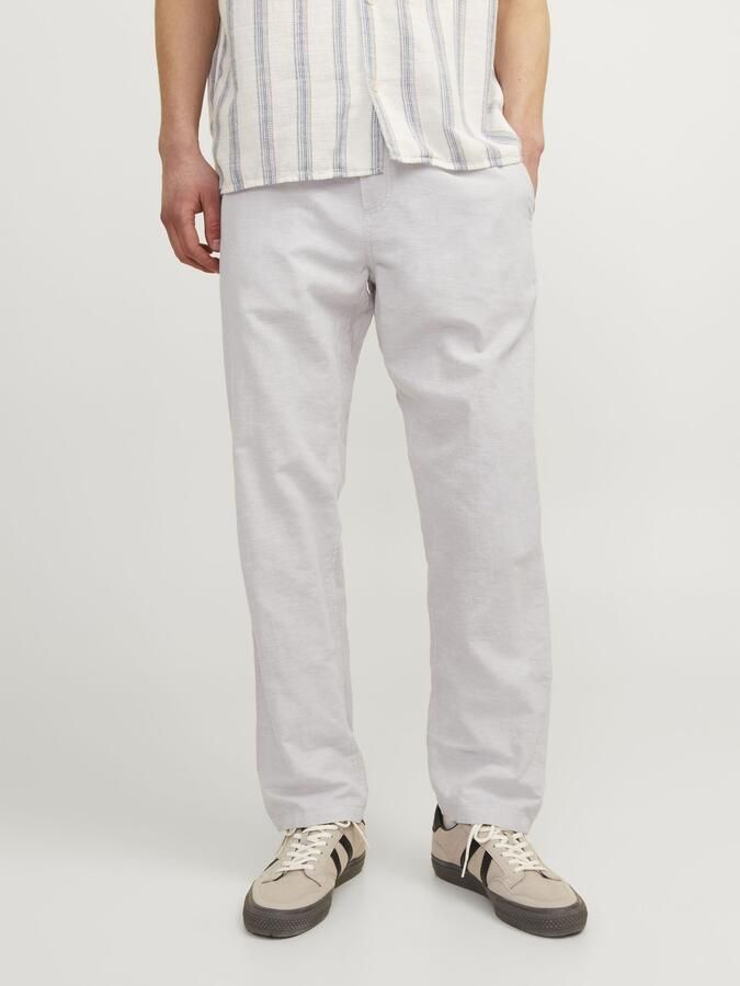 JACK & JONES PANTS STUDIO gemêleerde relaxed broek JPSTKANE crockery - Foto 5