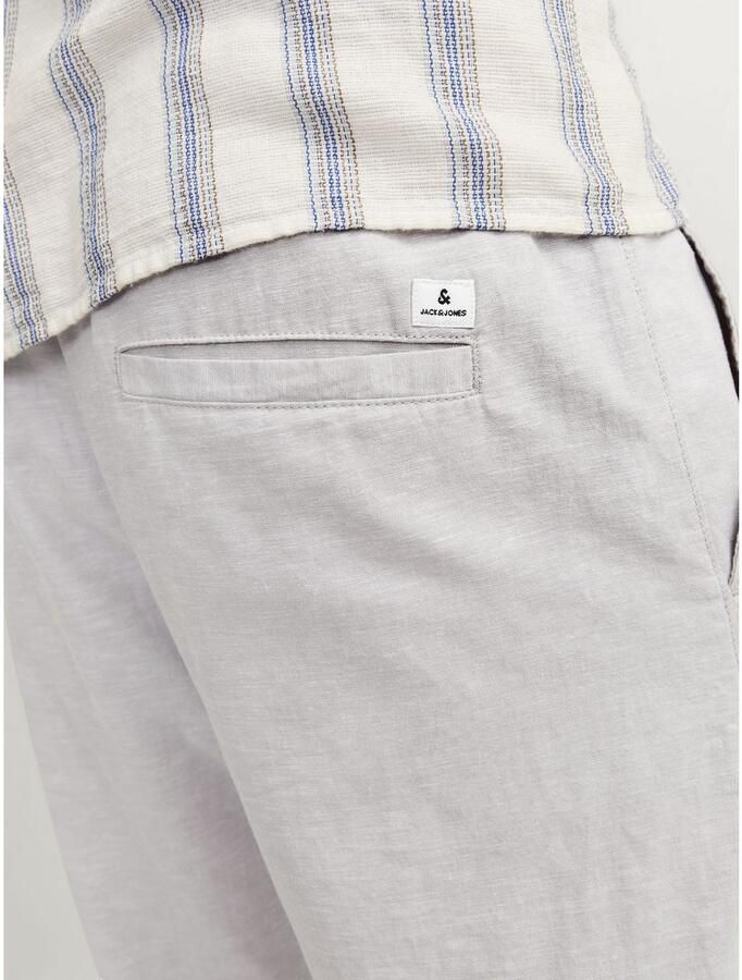 JACK & JONES PANTS STUDIO gemêleerde relaxed broek JPSTKANE crockery