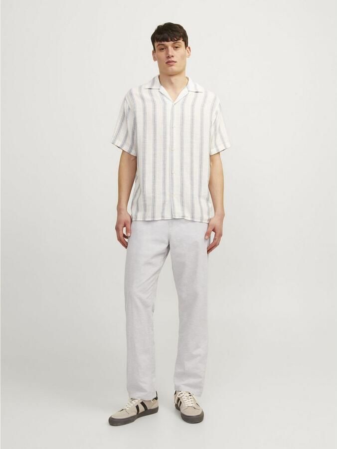 JACK & JONES PANTS STUDIO gemêleerde relaxed broek JPSTKANE crockery - Foto 2