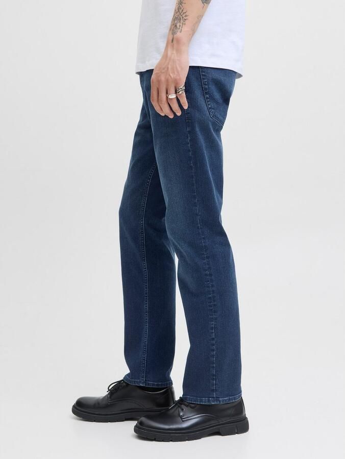 JACK & JONES JEANS INTELLIGENCE JJICLARK regular fit jeans donkerblauw - Foto 6