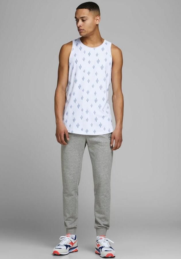 JACK & JONES JEANS INTELLIGENCE regular fit broek JJIGORDON JJSHARK light grey melange - Foto 7