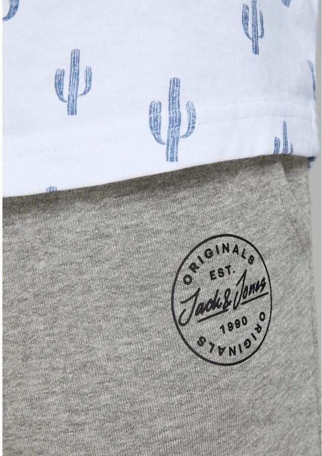 JACK & JONES JEANS INTELLIGENCE regular fit broek JJIGORDON JJSHARK light grey melange - Foto 4