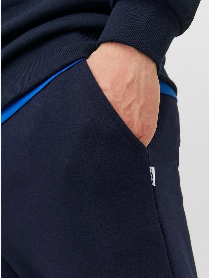 JACK & JONES PANTS STUDIO regular fit joggingbroek JPSTGORDON JJBRADLEY donkerblauw - Foto 3