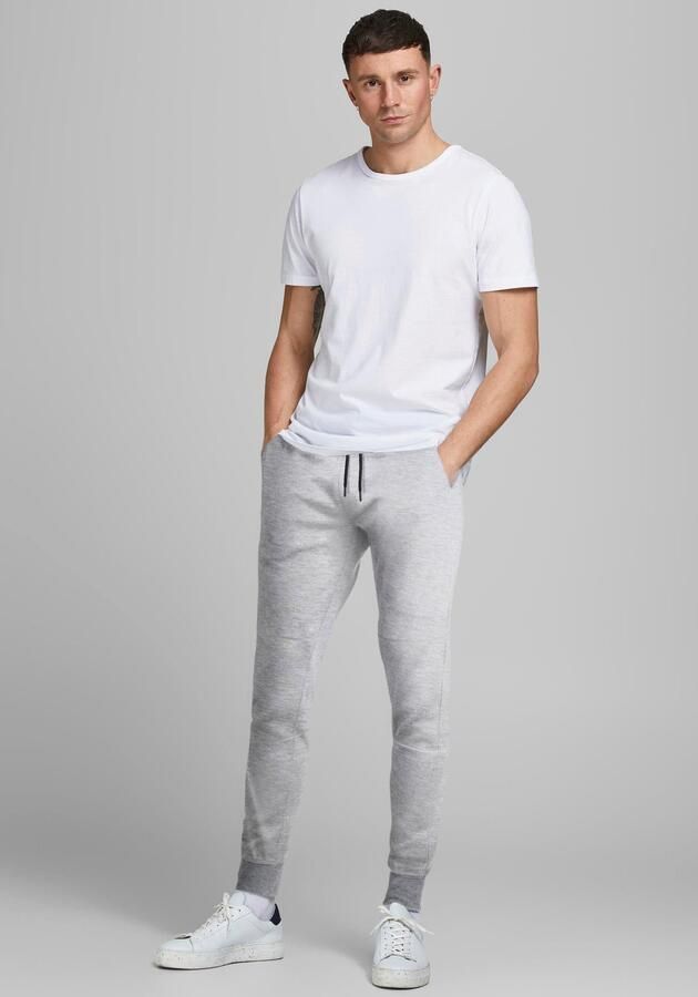 JACK & JONES PANTS STUDIO slim fit joggingbroek JJIWILL JJAIR lichtgrijs melange - Foto 10