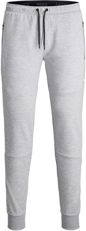 JACK & JONES PANTS STUDIO slim fit joggingbroek JJIWILL JJAIR lichtgrijs melange - Foto 8