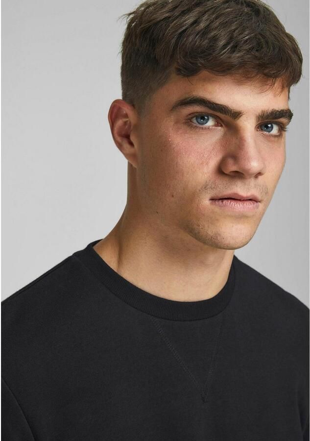 Jack & Jones Sweatshirt JJEBASIC met flaglabel en zachte katoenmix effen modieus regular fit katoen ronde hals - Foto 5