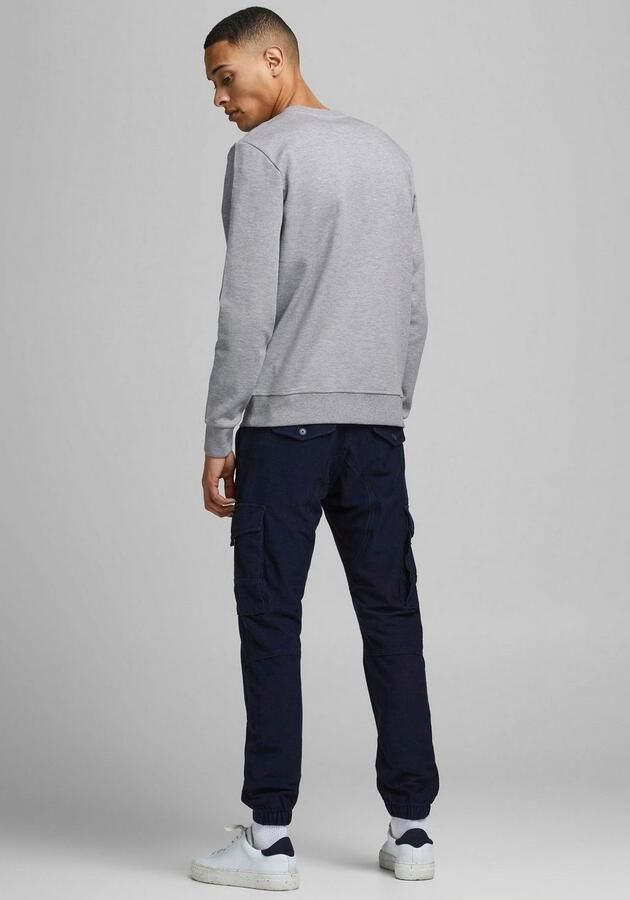 Jack & Jones Sweatshirt JJEBASIC met flaglabel en zachte katoenmix effen modieus regular fit katoen ronde hals - Foto 6