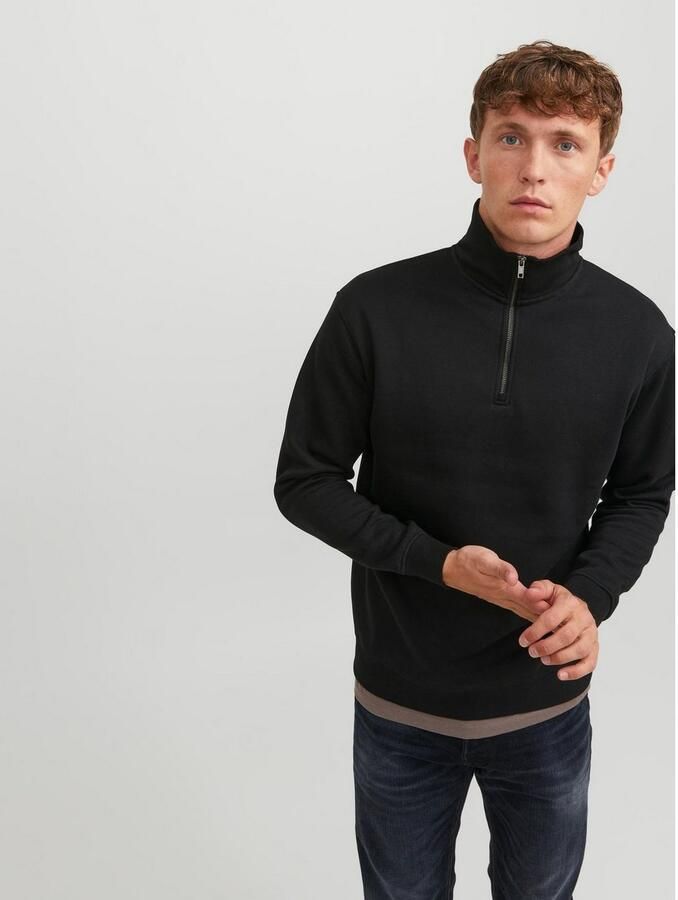 Jack & jones Sweater Jack & Jones Bradley sweatshirt met halve rits - Foto 5