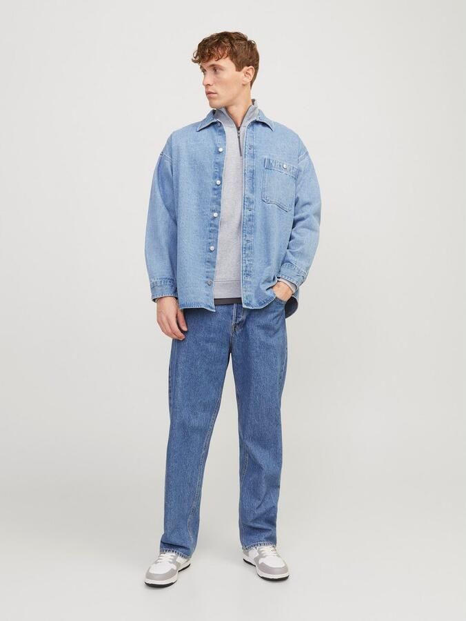 Jack & jones Sweater Jack & Jones Bradley sweatshirt met halve rits - Foto 4