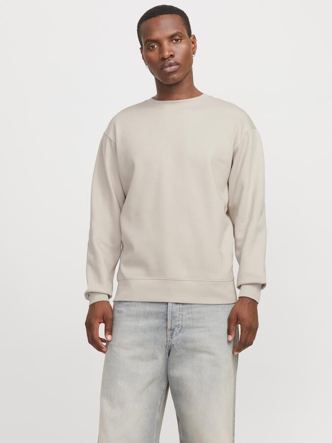 Jack & jones Essentials Jjestar Basic Sweat Crew Neck Beige Heren - Foto 6