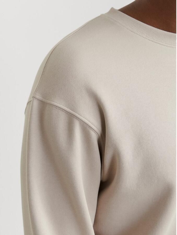 Jack & jones Essentials Jjestar Basic Sweat Crew Neck Beige Heren