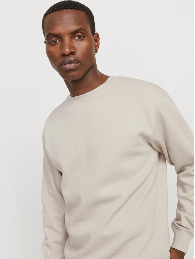 Jack & jones Essentials Jjestar Basic Sweat Crew Neck Beige Heren - Foto 2