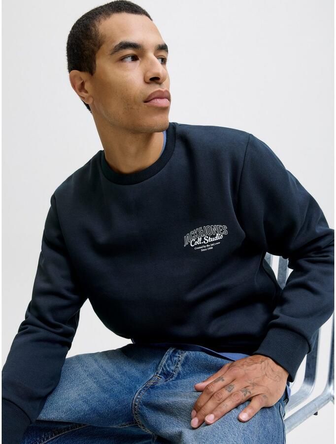 Jack & jones Sweatshirt met labelprint model 'MAKOTO'