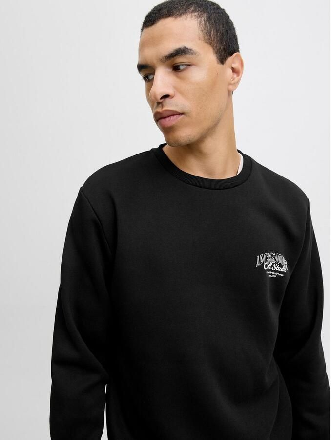 Jack & jones Sweatshirt met labelprint model 'MAKOTO' - Foto 4