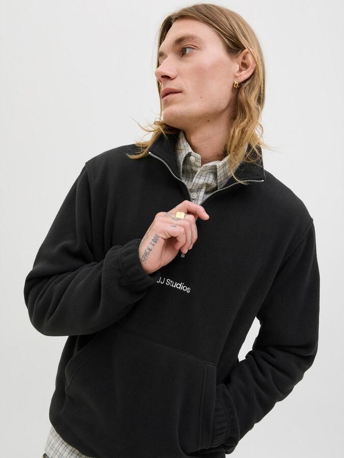Jack & jones Fleecepullover met kangoeroezak model 'SOHO HALFZIP FLEECE' - Foto 5