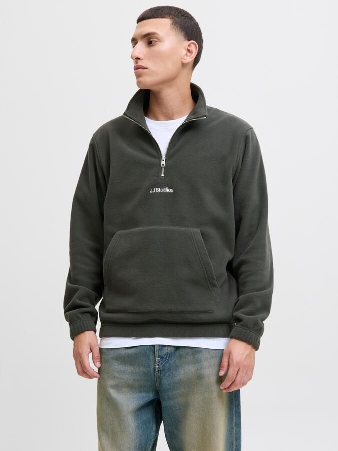 Jack & jones Fleecepullover met kangoeroezak model 'SOHO HALFZIP FLEECE' - Foto 7