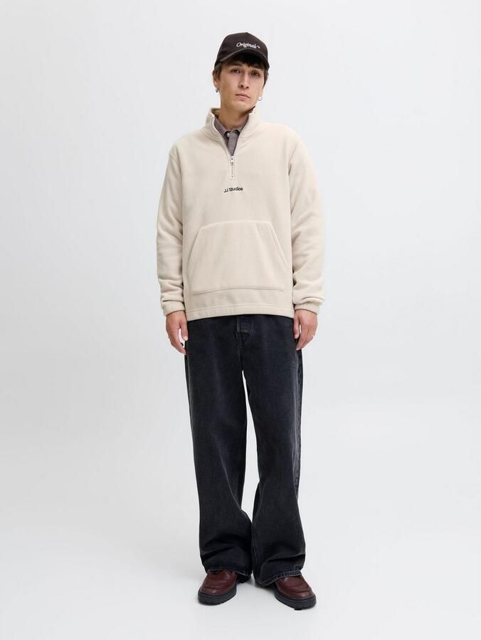 Jack & jones Fleecepullover met kangoeroezak model 'SOHO HALFZIP FLEECE' - Foto 5