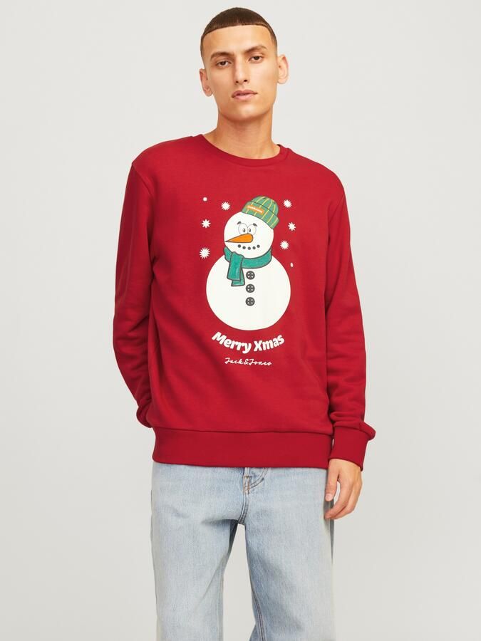 Jack & jones Kerst Jolly Langarm Sweatshirt Red Heren - Foto 7
