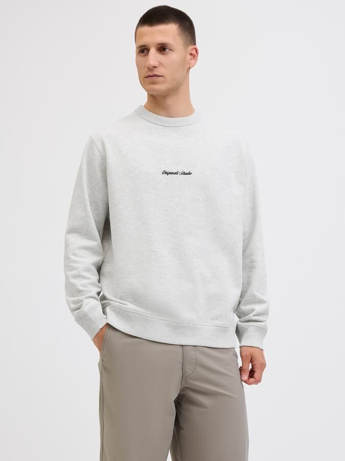 Jack & jones Sweatshirt met ronde hals en labelstitching - Foto 7