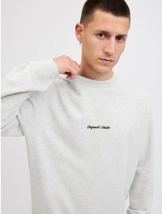 Jack & jones Sweatshirt met ronde hals en labelstitching - Foto 3
