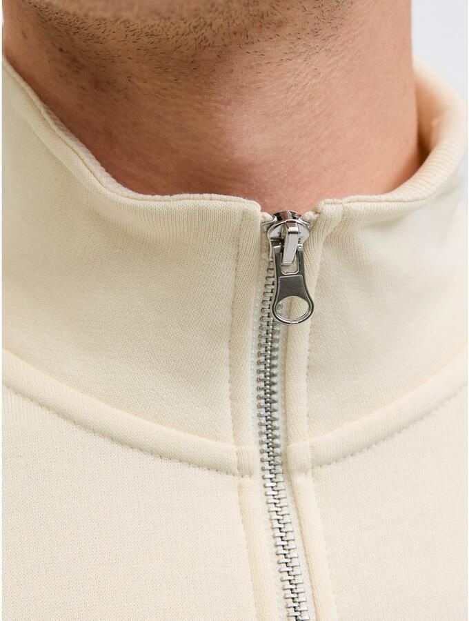 Jack & jones Sweatshirt met schipperskraag en labelstitching