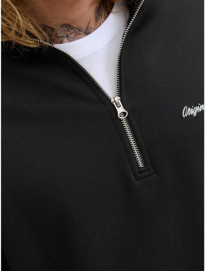 Jack & jones Sweatshirt met schipperskraag en labelstitching - Foto 2