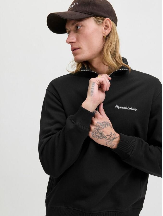 Jack & jones Sweatshirt met schipperskraag en labelstitching - Foto 3