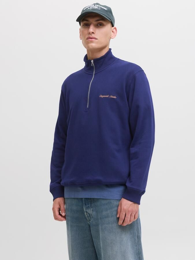 Jack & jones Sweatshirt met schipperskraag en labelstitching - Foto 10