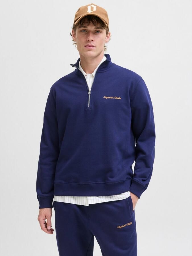 Jack & jones Sweatshirt met schipperskraag en labelstitching - Foto 11