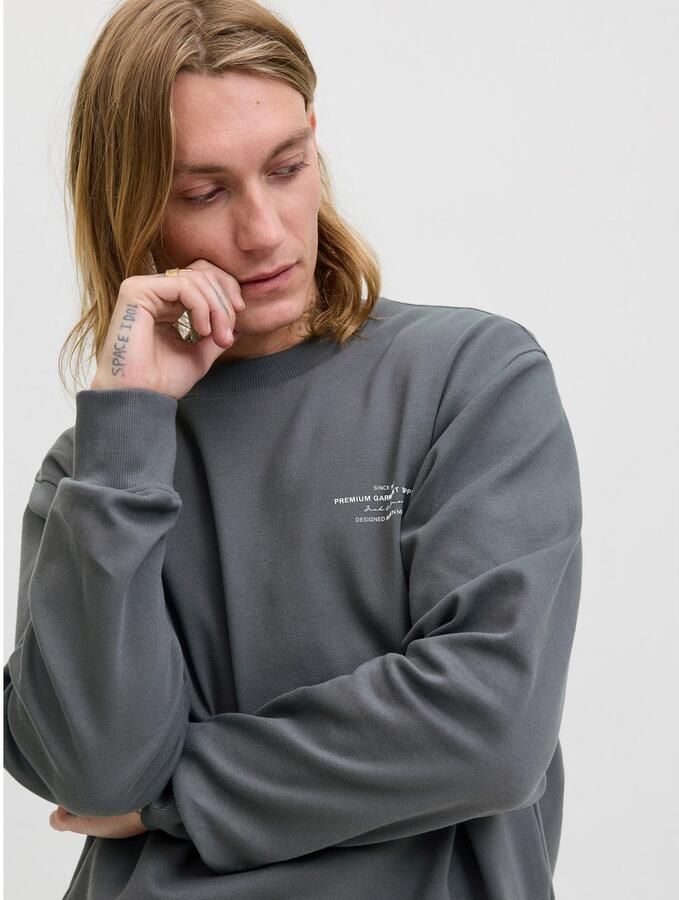 Jack & Jones Sweatshirt JPRBLACHAD BRANDING SWEAT CREW NECK LN - Foto 4