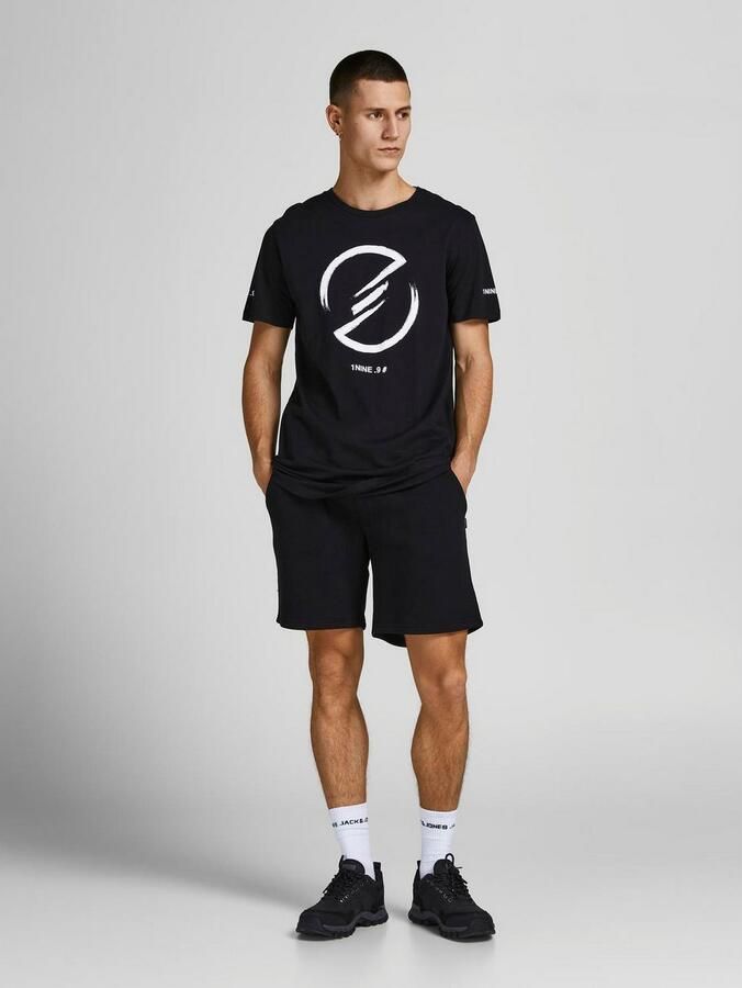 Jack & Jones Sweatshort JPSTGORDON met elastische band effen modieus regular fit geweven stof - Foto 4