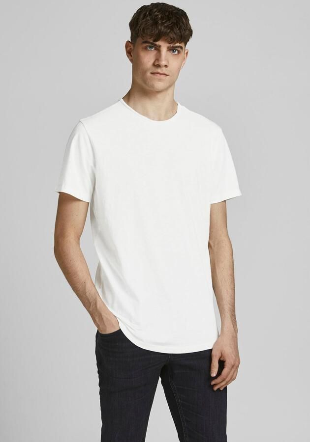 Jack & jones Organisch Katoenen Heren T-shirt Lente Zomer Collectie Beige Heren - Foto 8