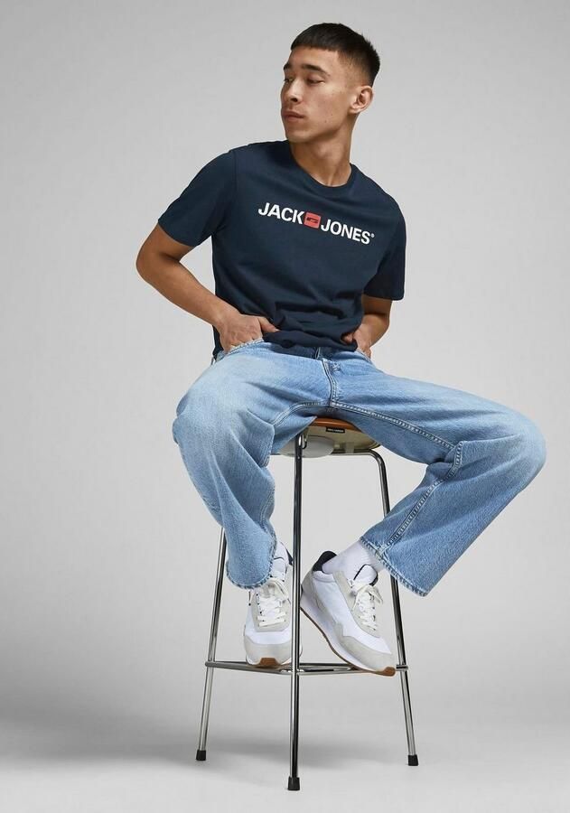 Jack & jones T-shirt met labelprint model 'CORP' - Foto 4