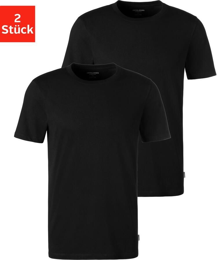 Jack & Jones T-shirt JACBASIC met ribboorden en aangenaam draagcomfort (Set van 2) - Foto 8