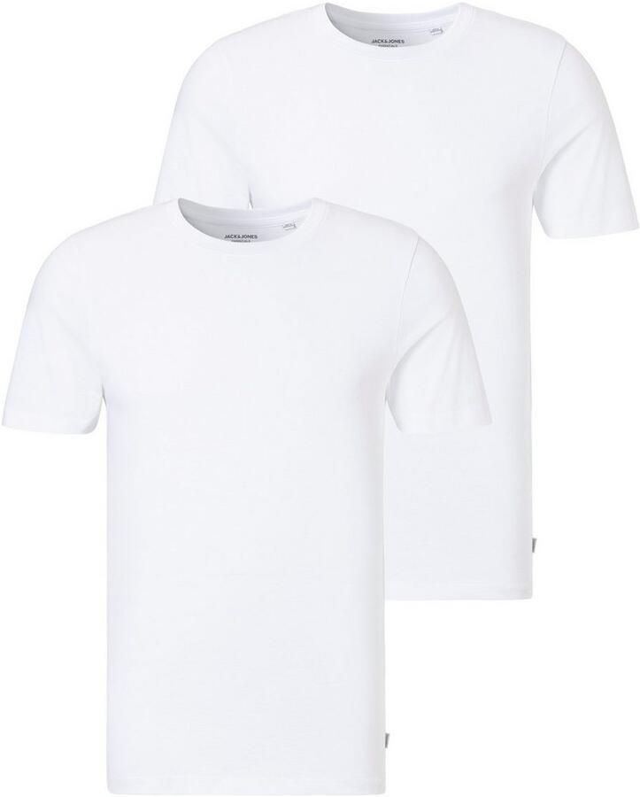 Jack & Jones T-shirt JACBASIC met ribboorden en aangenaam draagcomfort (Set van 2) - Foto 4